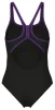 Купальник закритий для жінок Arena PRO_FILE SWIMSUIT SOLID чорний, фіолетовий Жін 42 - 2
