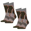 Шкарпетки Head HIKING CREW 2PPK UNISEX сірий, зелений Уні 35-38 - 1