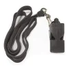 Свисток арбітра пластиковий зі шнурком Meta Whistle plastic classic with lanyard чорний Уні OFSM - 2