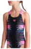 Купальник для дівчат Arena RHYTHM SWIMSUIT V BACK L чорний, рожевий Діт 128 см - 4
