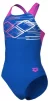Купальник для дівчат Arena PASTIME SWIMSUIT V BACK синій, рожевий, бірюзовий Діт 116 см - 2