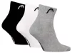 Шкарпетки Head ALL SPORTS TRAINING QUARTER 3P сірий, білий, чорний Чол 39-42 - 2