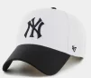 Кепка 47 Brand MLB NEW YORK YANKEES SURE SHOT білий, чорний Уні OSFA - 1