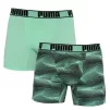 Труси-боксери Puma ACTIVE BOXER PRINT 2P зелений, чорний Чол M - 1