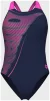 Купальник закритий для жінок Arena BRIGHT GLARE SWIMSUIT V BACK фіолетовий Жін 38 - 1