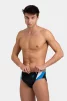 Плавки-сліпи Arena SWIM BRIEFS PANEL чорний, білий, блакитний Чол 80 - 6