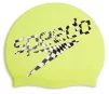 Шапка для плавання Speedo SLOGAN PRT CAP AU/AF/AM салатовий, чорний, білий Уні OSFM - 2