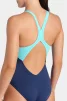 Купальник закритий для жінок Arena DREAMHLINE SWIMSUIT V BACK синій, бірюзовий Жін 40 - 7