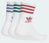 Шкарпетки Adidas CREW SOCK 3STR білий, червоний, зелений, синій Уні XL (46-48) - 2