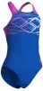 Купальник для дівчат Arena PASTIME SWIMSUIT V BACK синій, рожевий, бірюзовий Діт 116 см - 3