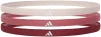 Пов'язки на голову Adidas Hairbands 3pk бордовий, рожевий, бежевий Жін One Size - 1
