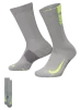 Шкарпетки Nike U NK MLTPLIER CRW 2PR - 144 сірий, салатовий Уні 34-38 - 2