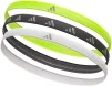 Пов'язки на голову Adidas Hairbands 3pk білий, чорний, зелений Уні One Size - 1