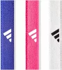 Пов'язки на голову Adidas Hairbands 3pk рожевий, синій, білий Жін One Size - 2