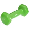 Гантеля з вініловим покриттям Zelart TA-2777-1 1шт x 1 кг, салатовий - 4
