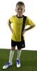 Дитяча футбольна форма X2 (футболка+шорти), розмір XL (жовтий/чорний) DX2001Y/BK-XL - 2