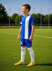 Дитяча футбольна форма X2 League (футболка+шорти), розмір L (синій/білий) - 2