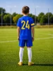 Дитяча футбольна форма X2 League (футболка+шорти), розмір S (синій/жовтий) - 4