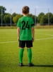 Дитяча футбольна форма X2 League (футболка+шорти), розмір S (зелений/чорний) - 4