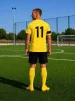 Футбольна форма X2 League (футболка+шорти), розмір XL (жовтий/чорний) - 4