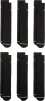 Шкарпетки Nike U J ED CUSH PLY CREW 6PR - 144 чорний 38-42 (HV6228-010) - 2