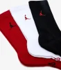 Шкарпетки Nike U J ED CUSH PLY CREW 6PR - 144 чорний, білий, червоний 46-50 (HV6228-900) - 2