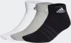 Шкарпетки Adidas T SPW ANK 3P сірий, білий, чорний 37-39 (IC1283) - 2