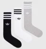 Шкарпетки Adidas HIGH CREW SOCK білий, сірий, чорний Уні S (37-39) - 1
