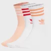 Шкарпетки Adidas CREW SOCK 3STR білий, рожевий, червоний Жін M (40-42) - 1