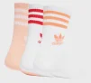 Шкарпетки Adidas CREW SOCK 3STR білий, рожевий, червоний Жін XS (34-36) - 2