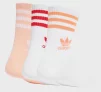 Шкарпетки Adidas CREW SOCK 3STR білий, рожевий, червоний Жін M (40-42) - 2