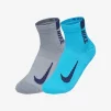 Шкарпетки Nike U NK MLTPLIER ANKLE 2PR сірий, блакитний Уні 34-38 - 1