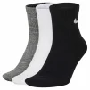 Шкарпетки Nike U NK EVERYDAY LTWT ANKLE 3PR чорний, білий, сірий Уні 38-42 - 1