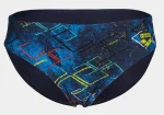 Плавки Arena DALY SWIM BRIEFS темно-синій, синій, бірюзовий, жовтий Діт 128 см