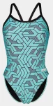 Купальник закритий для жінок Arena ESCAPE SWIMSUIT CHALLENGE BACK бірюзовий, чорний Жін