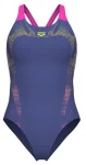 Купальник закритий для жінок Arena SPIDER WEB SWIMSUIT V BACK рожевий Жін