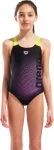 Купальник закритий для дівчат Arena DIM LIGHT SWIMSUIT SWIM PRO BA чорний, жовтий дитячий 140 см (008104-560)
