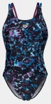 Купальник закритий для жінок Arena ROCKIN SWIMSUIT SWIM TECH MULT чорний, синій, фіолетовий Жін