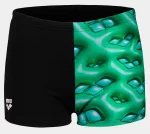 Плавки-боксери для хлопців Arena FOAM SWIM SHORT чорний, зелений, бірюзовий Діт