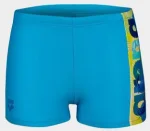 Плавки-боксери для хлопців Arena LIGHT TRICKS SWIM SHORT блакитний, салатовий, синій Діт 116 см