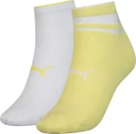 Шкарпетки Puma SHORT SOCK STRUCTURE 2P WOMEN жовтий, білий Уні 35-38