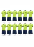 12 комплектів футбольної форми X2 "Start" (салатовий/темно-синій) 12X2004LG/NB