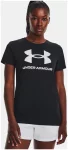Футболка UA W SPORTSTYLE LOGO SS чорний Жін MD