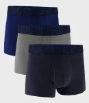 Труси Under Armour M Perf Cotton 3in синій, сірий, темно-синій 2XL (1383891-410)