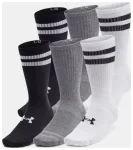 Шкарпетки Under Armour Essential 6pk Crew чорний, білий, сірий Уні MD