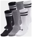 Шкарпетки Under Armour Essential 6pk Crew чорний, білий, сірий Уні XL