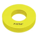 Набір плоских фішок з отворами Meta Flat Marker with hole Set Of 10 жовтий Уні 19 см
