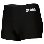 Плавки-боксери для хлопців Arena BOY'S TEAM SWIM SHORT SOLID чорний, білий Діт 140см