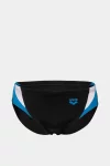 Плавки-сліпи Arena SWIM BRIEFS PANEL чорний, білий, блакитний Чол 80