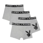 Набір з 4 труси-боксери Playboy ANNYA PLAYBOY BOXERSHORT сірий Чол S